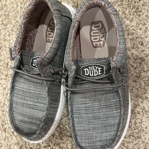 Hey Dude 2Y Boys Charcoal Slip-On Loafers